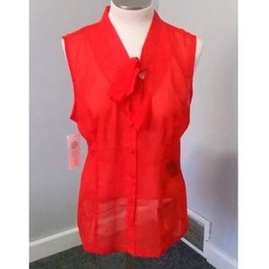 NWT 50's Celestine Red Blouse